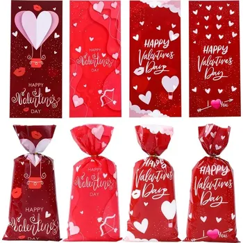 Svatební dekorace Celofánové sáčky (10ks) Valentýn