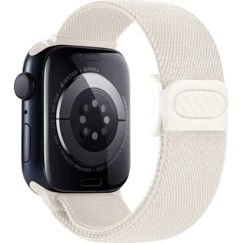 Příslušenství k chytrým hodinkám eses Nylonový elastický řemínek pro Apple Watch - Bílý 38mm, 40mm, 41mm