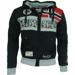 GEOGRAPHICAL NORWAY mikina pánská FLYER MEN nadměrná velikost S černá