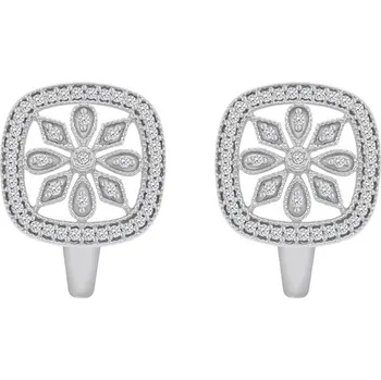Náušnice Náušnice s diamantovými květy Retta
