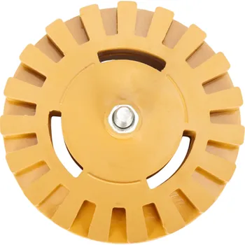 Autovosk Gumové kolo 10 cm na odstranění lepidla z auta s adaptérem na vrtačku Čisticí kotouč na samolepky a fólie Karosářské nářadí