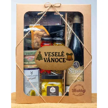 Dárková krabička Dárková sada s červeným vínem