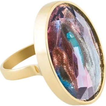 Šperk Preciosa Pozlacený prsten s českým křišťálem Preciosa Aurora Spotlight 7446Y49 57 mm + 2 měsíce na vrácení zboží