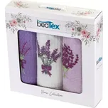 Dárková sada vaflových utěrek 3 ks - LEVANDULE