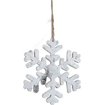 Bytová dekorace Závěs vločka, bílá, M|Ego Dekor
