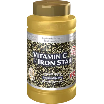 Zdraví STARLIFE VITAMIN C + IRON STAR 60 cps