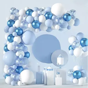 Párty balónky, balónková girlanda modrá 116ks (BLLM)