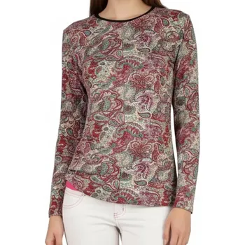 Dámské tričko dlouhý rukáv červené