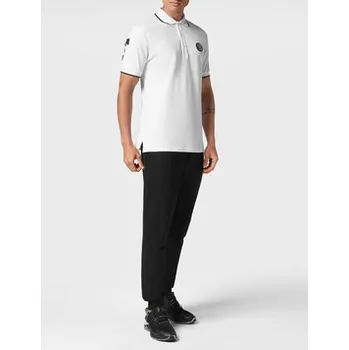 Pánská košile Plein Sport Polokošile 641 Bílá Slim Fit L