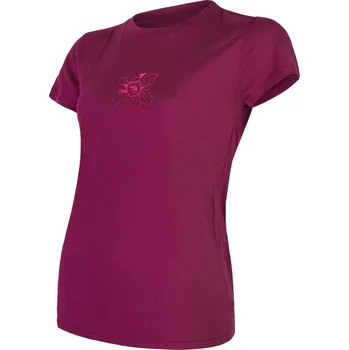 cyklistický dres Dámské triko kr.rukáv SENSOR MERINO ACTIVE ORCHID lilla S