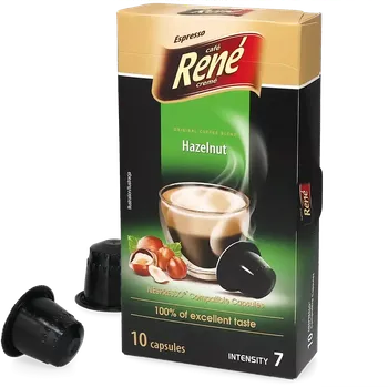 Café René | Lískooříšková káva - Počet kapslí pro Nespresso®: 10