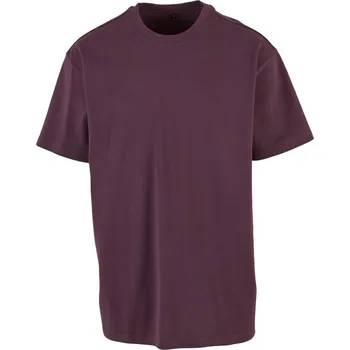pracovní tričko Build your Brand Tričko BY 102, oversize, krátký rukáv, pánské COT560102ann02-plum purple M Švestková fialová