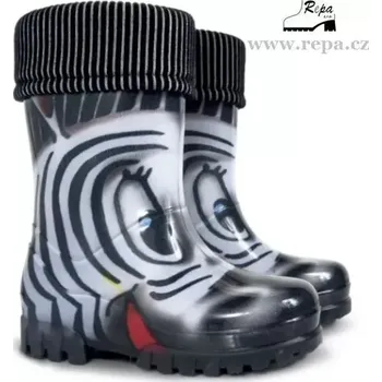 Dětská móda DEMAR TWISTER LUX PRINT zebra velikosti 28 - 35 30-31