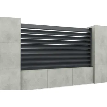 Plot Hliníkový plot s výplní lamely: 20x105mm - rozměry (v*š): 1,2x2m