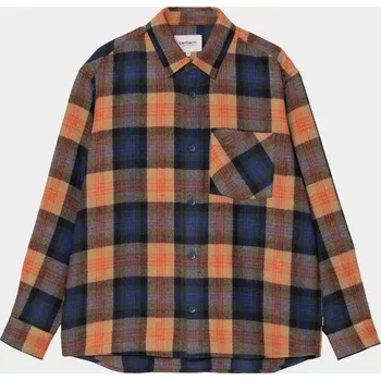 Pánská košile Carhartt WIP Dern (dern check/sycamore tree) L, námořnická modrá