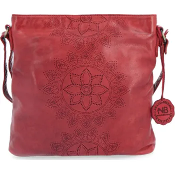 Kabelka Noelia Bolger dámská kožená crossbody červená NB 2095 red