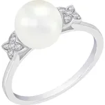 Perlový prsten s diamanty Zarina