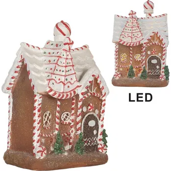 Vánoce Perníková LED chaloupka Gingerbread Cotti - 16*12*23 cm