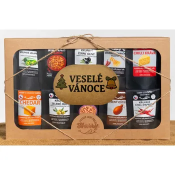 Dárková krabička Křupavý Uzený a Pikantní MIX 10ks
