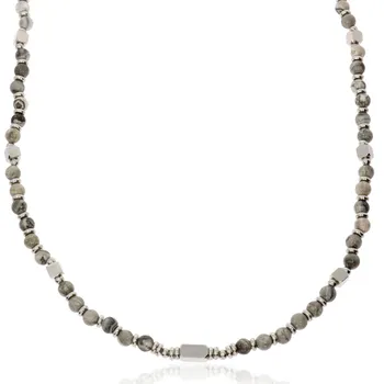 Řetízek Zlatnictví Helios Ocelový náhrdelník s Jaspisem