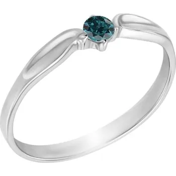 Šperk Zásnubní prsten s modrým diamantem Amrusha