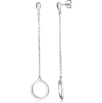 Oblečení a móda JVD Minimalistické dlouhé stříbrné náušnice SVLE2184XJ6BI00 + 2 měsíce na vrácení zboží