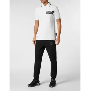 Pánská košile Plein Sport Polokošile 14261 Bílá Slim Fit XXL