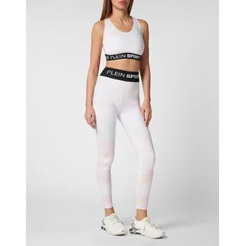 Dámské legíny Plein Sport Legíny 12997 Bílá Active Fit S