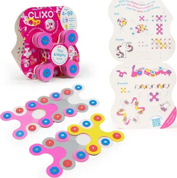 ostatní stavebnice CLIXO Tiny & Mighty Sparkle - magnetická stavebnice 9 kusů