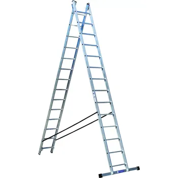 Žebřík ALPOS Hliníkové štafle - žebřík profi 2x14 příček