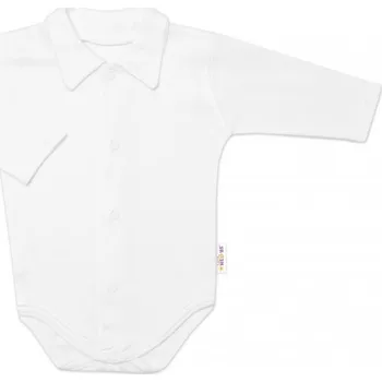 Kojenecký body 2-dílná soupravička Star, body dl. rukáv + pletené dupačky, béžové, vel. 62