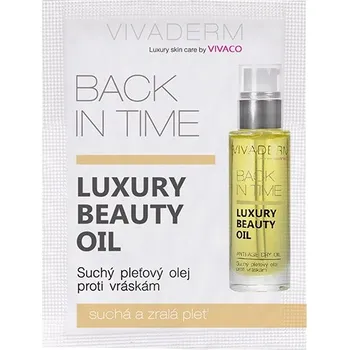 Pleťový krém Vivaco Vivaderm Luxusní suchý olej BACK IN TIME - vzorek 4 ml