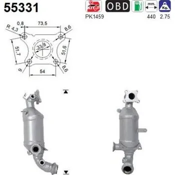 Katalyzátor Katalyzátor AS 55331