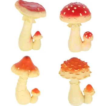 Zahradní dekorace Zvířátka a postavy OUTDOOR TRUE TO NATURE Muchomůrka červená, v. 21,7 cm, balení obsahuje 4 ks!|Esschert Design
