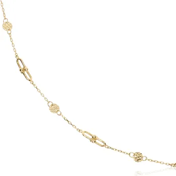 Náramek Zlatnictví Helios Zlatý náramek s vloženými přívěsky