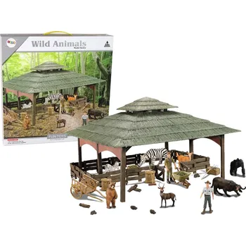 Dřevěná hračka DIY Sada kůlny pro zvířata