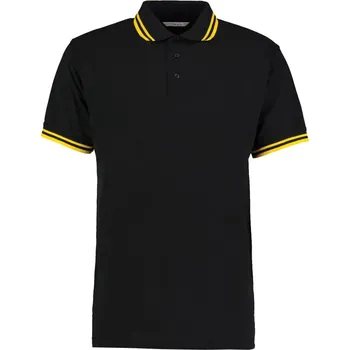 Pánské tričko Kustom Kit Polokošile KK 409, kontrastní, krátký rukáv, pánská COT43040985601-navy/light S Navy/modrá světlá