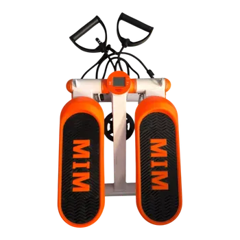 Kardio stroj Fitness stepper 2v1 s LCD displejem a expandéry - oranžová