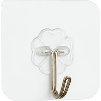 Věšák dobirkov.cz Věšák samolepicí stříbrný 6x6 cm - 1 ks