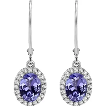 Náušnice Náušnice s tanzanity a diamanty Caty