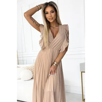 Dámská móda NUMOCO šaty dámské 315-6 Emily XL béžová