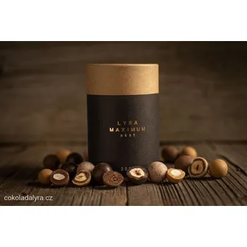 Čokoláda Lyra MAXIMUM BEST Mix ořechů v nugátu a čokoládě 200 g