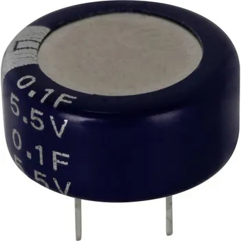 Kondenzátor Eaton KR-5R5C155-R Superkondenzátor (Super Cap) 5.5 V/DC 80 % (Ø x v) 21.5 mm x 7.1 mm 1 ks
