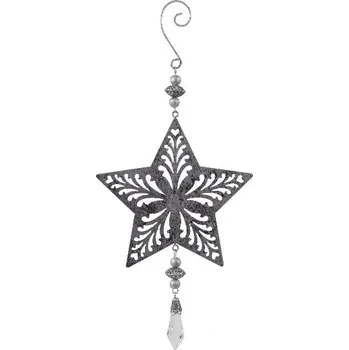 Bytová dekorace Hvězda s diamantem, 25 cm|Ego Dekor