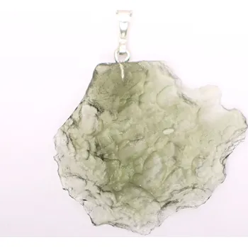 Přívěsek Magieprirody.cz Přívěsek Vltavín 2.5 g 27 x 32 mm šlupna chirurgická ocel #V71