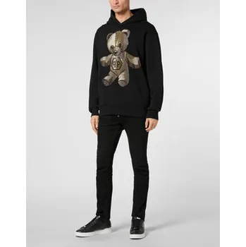 Pánská mikina PHILIPP PLEIN Mikina 23065 Černá Regular Fit XXL