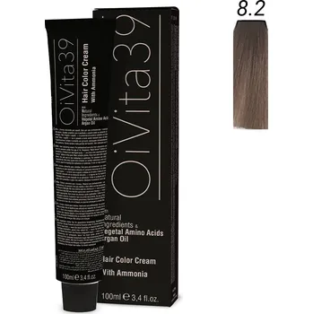Barva na vlasy OiVita39 Hair Color Cream with Ammonia 8.2 - Profesionální krémová barva na vlasy s amoniakem 100 ml