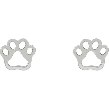 Náušnice Stříbrné náušnice psí tlapky Devie