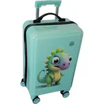 Dětský cestovní kufr Dino XS – lehký kufr, 45×31×22 cm, objem 24l, kódový zámek, světle zelený