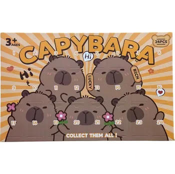 Figurka Adventní kalendář 38 x 24 x 3 cm 24 ks Kapybara